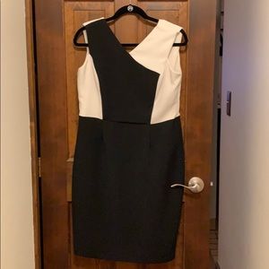 Calvin Klein Black and White Formal Dress